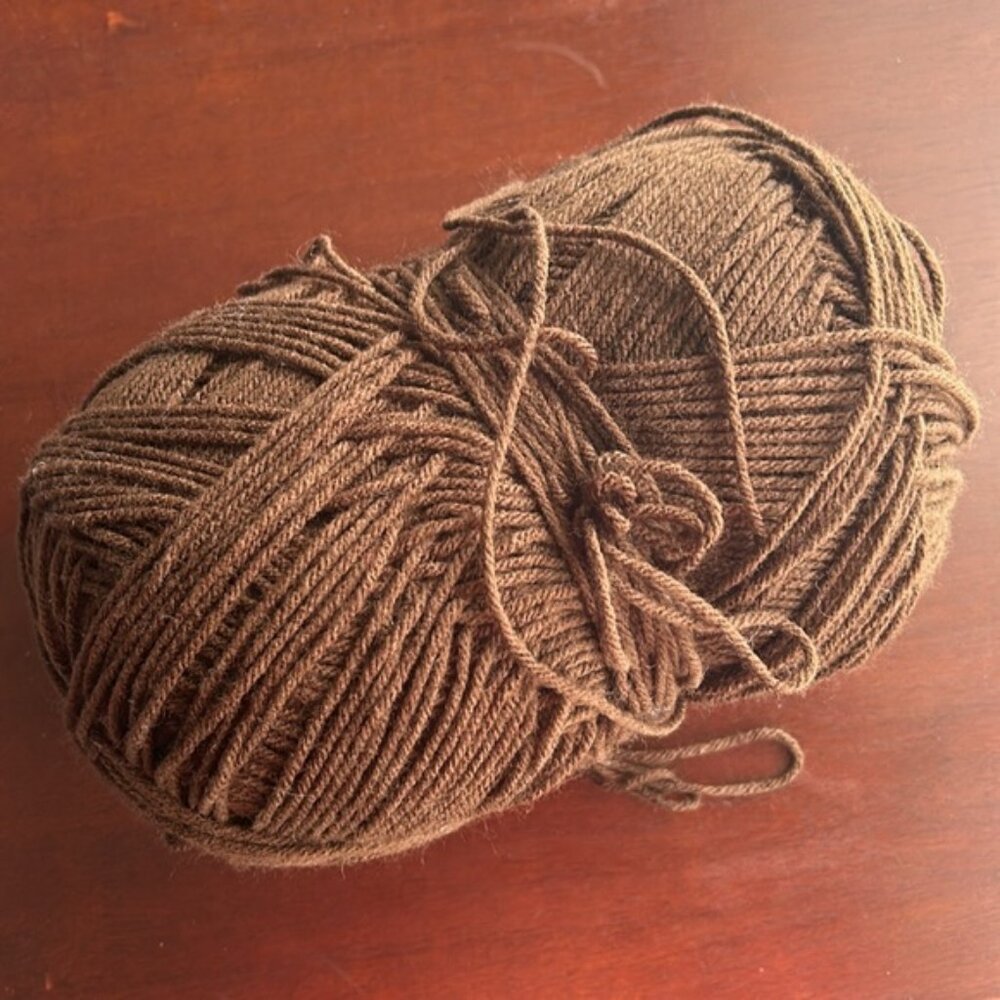 Brown yarn (Left over)